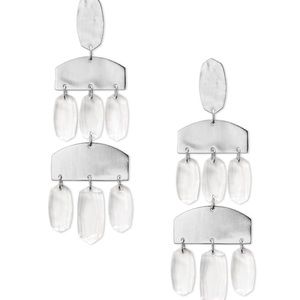 Kendra Scott Emmet Silver Statement Earrings